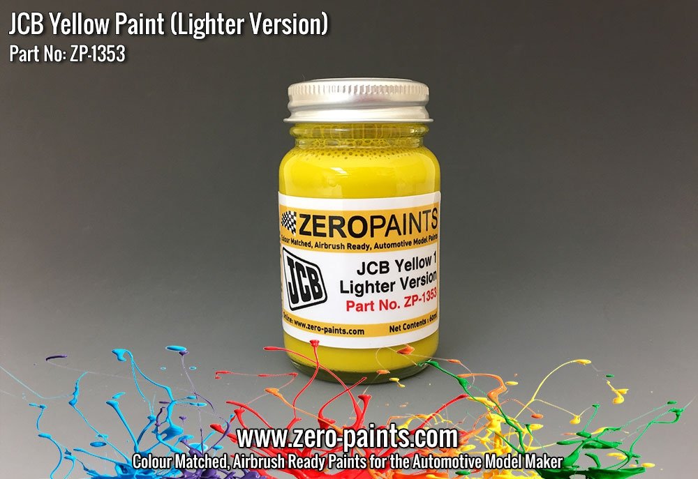 Peinture Zero Paints ZP-1353 Jaune JCB (clair) 60 ml