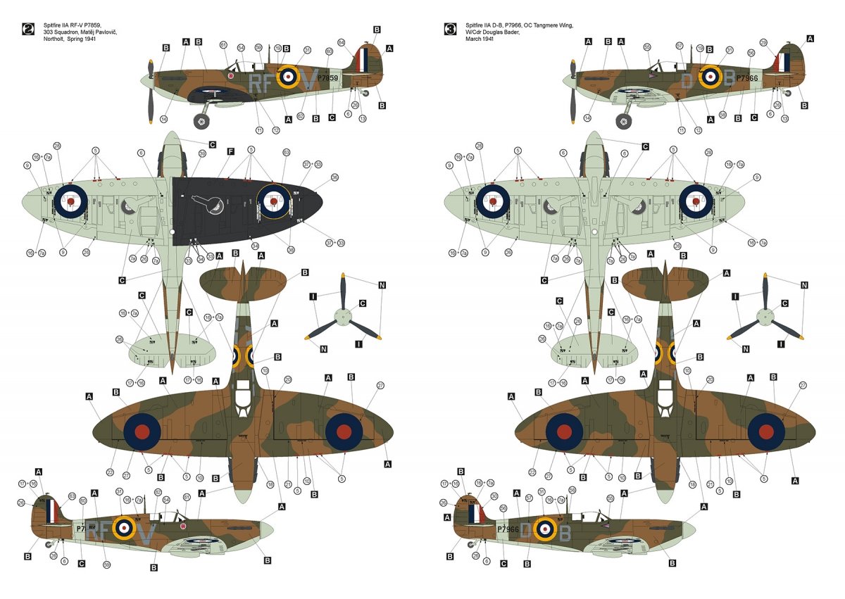 Hobby 2000 32002 Supermarine Spitfire IIA w/Rotol Propeller 1/32 – imagen 6