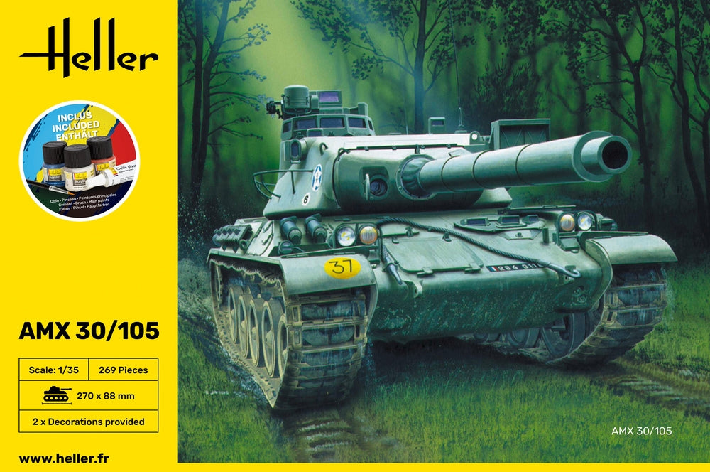 Heller 57137 Starter Kit - AMX 30/105 1/35 – imagen 2