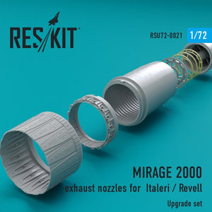 RESKIT RSU72-0021 Tuyères d&amp;#39;échappement Mirage 2000 pour Italeri, Revell 1/72