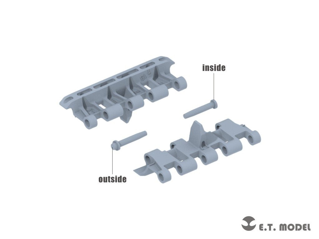 E.T. Model P35-068 British A34 Comet Cruiser Tank Workable Track For TAMIYA Kit ( 3D Printed ) 1/35 – immagine 2
