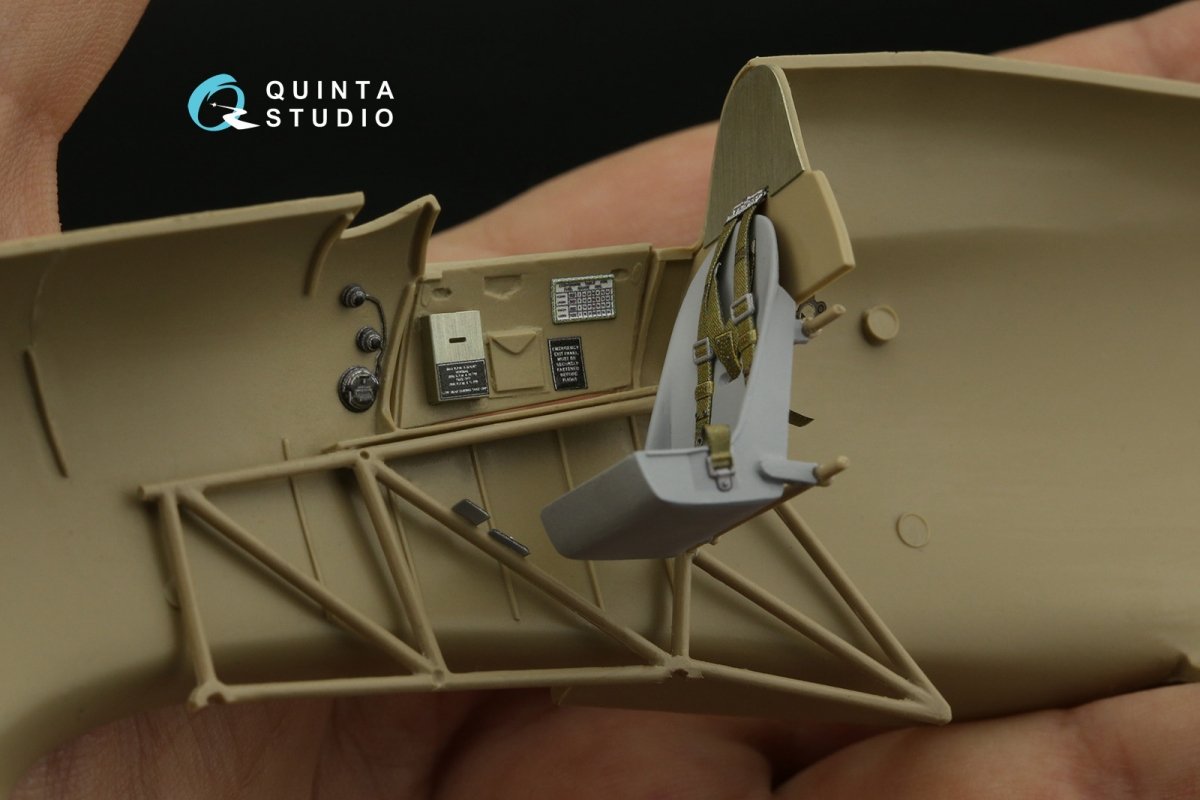 Intérieur imprimé en 3D et coloré sur papier décalcomanie Quinta Studio QD32140 Hawker Hurricane Family (Fly) 1/32 – image 6