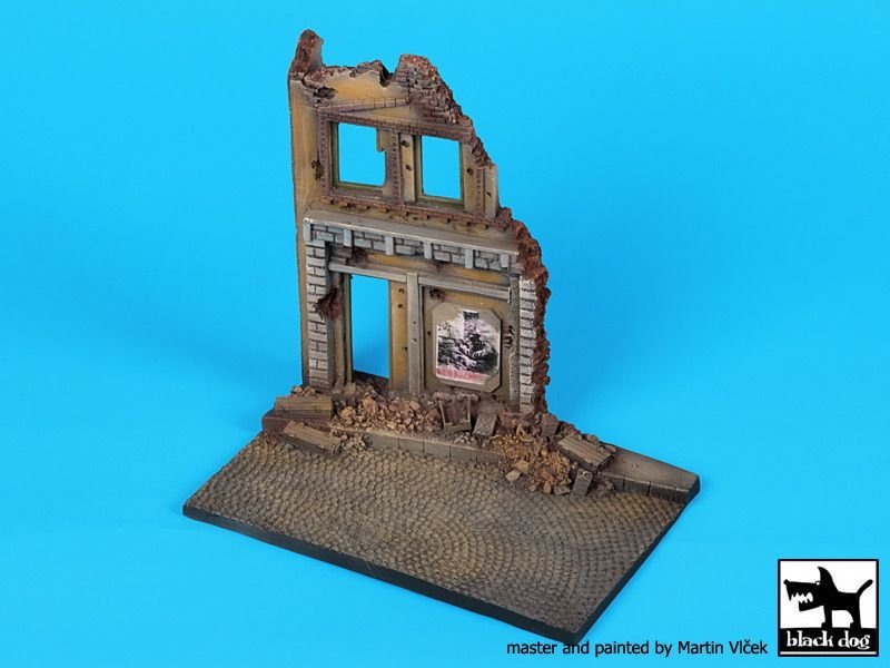 Black Dog D48001 House ruin base 1/48 – Bild 3