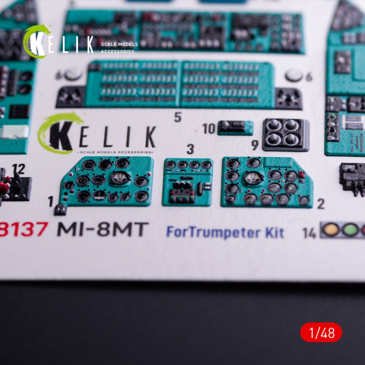 Kelik K48137 Mi-8MT - interior 3D decals for Trumpeter kit 1/48