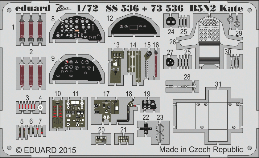 Eduard 73536 B5N2 Kate 1/72 AIRFIX