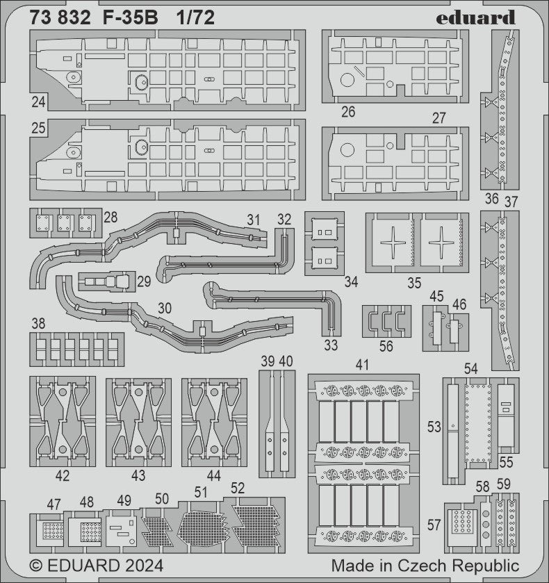 Eduard BIG72184 F-35B detail set Tamiya 1/72 – imagen 5