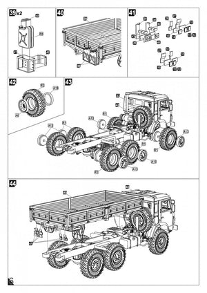Armory Models 72448-R Russian Modern 6×6 Military Cargo Truck mod.43114 1/72 – immagine 12