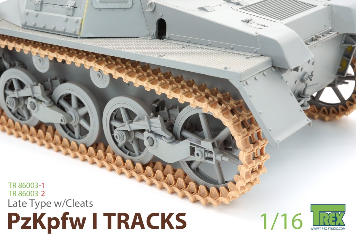 T-Rex Studio TR86003-1 PzKpfw I Tracks Late Type w/Cleats for Ausf.A only 1/16 – zdjęcie 3