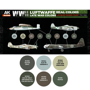 AK Interactive RCS103 WWII Luftwaffe Late War Colors 6x17ml – imagen 2