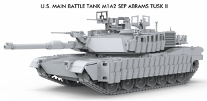 Meng Model 72-003 U.S Main Battle Tank M1A2 SEP ABRAMS TUSK II 1/72 – immagine 2