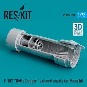 RESKIT RSU72-0204 F-102 « DELTA DAGGER » TUYAU D&amp;#39;ÉCHAPPEMENT POUR MAQUETTE MENG (IMPRIMÉE EN 3D) 1/72  – image 2