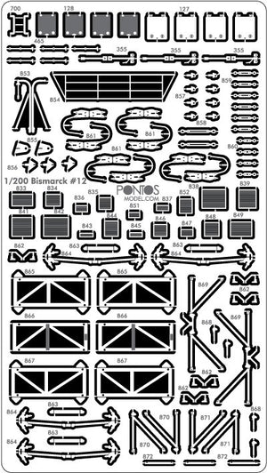 Pontos 23001F2 BISMARCK 1941 Detail Up Set Basic Ver.2 1/200 – immagine 12