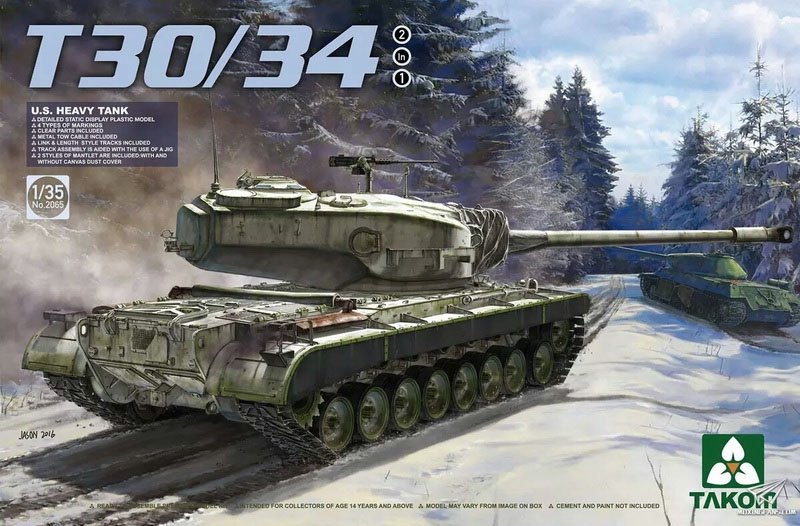 Maquette Voyager PE35878 Char super lourd américain T-30/34 de la Seconde Guerre mondiale pour TAKOM au 1/35 – image 11