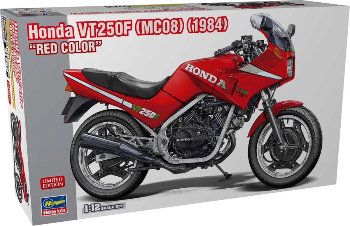 Hasegawa 21780 Honda VT250F (MC08) 1984 Red 1/12