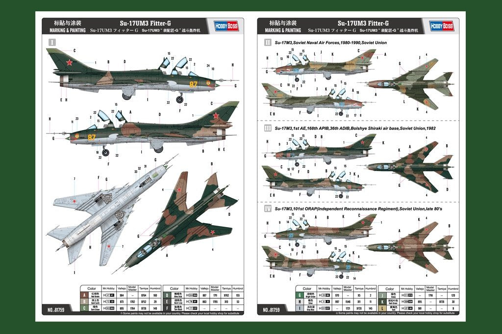 Hobby Boss 81759 Su-17UM3 Fitter-G 1/48 – immagine 2