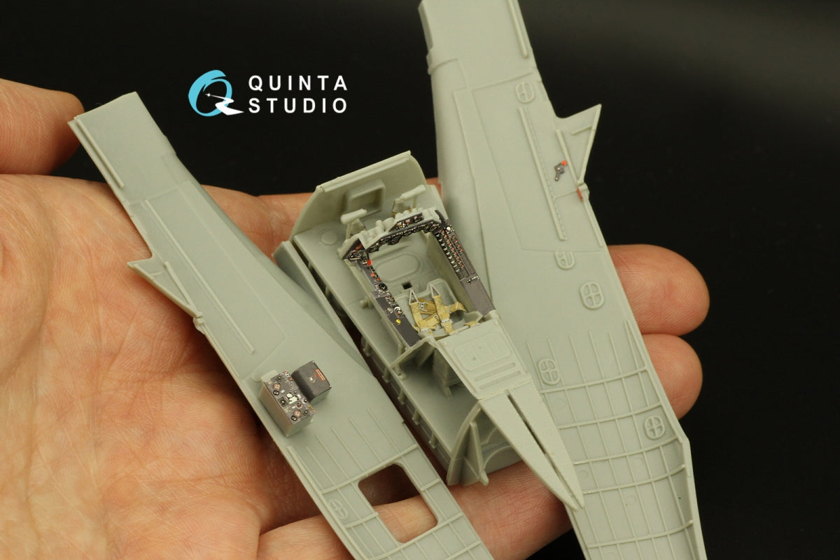 Intérieur imprimé en 3D et coloré sur papier décalcomanie Quinta Studio QD48376 Ta 152H (Zoukei Mura) 1/48 – image 11