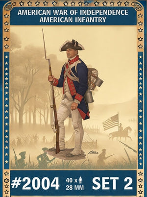 Hat 2004 American War of Independece - American Infantry Set 2 (40 Figures) 28mm