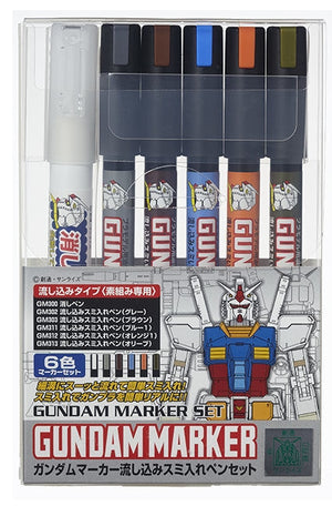 Ensemble de stylos à encre Gunze Sangyo GMS122 Gundam