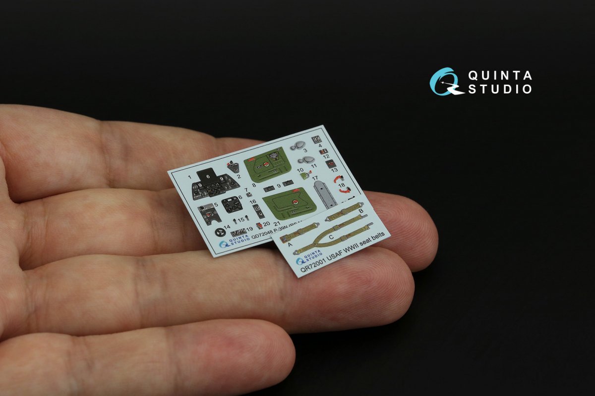 Quinta Studio QD72048 P-39N 3D-Printed &amp;amp; coloured Interior on decal paper (RS Models) 1/72 – imagen 2