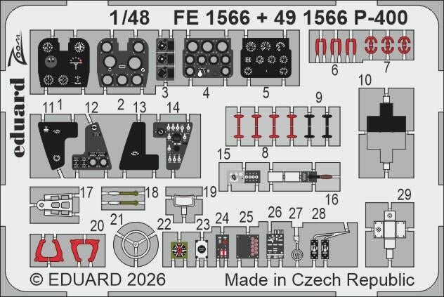 Eduard BIG49472 Bell P-400 Airacobra - Big Ed Set (for Arma Hobby Kits) 1/48