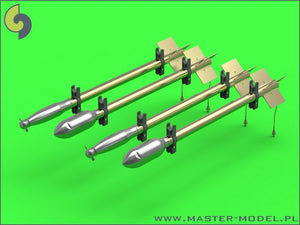 Master AM-24-013 Types supplémentaires d&amp;#39;ogives pour la roquette britannique RP-3 (60LB F, 25LB SAP, 25LB AP) (1/24)  – image 3