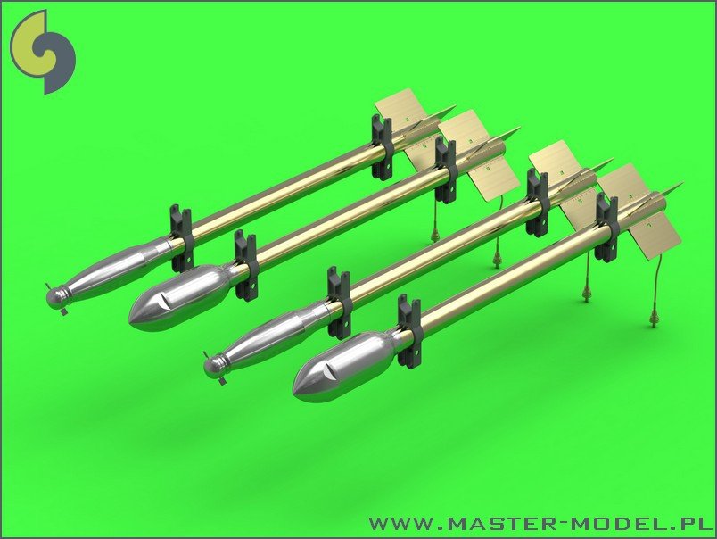 Master AM-24-013 Types supplémentaires d&amp;#39;ogives pour la roquette britannique RP-3 (60LB F, 25LB SAP, 25LB AP) (1/24)  – image 3