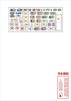 Star Decals 72-A1055 Vietnam # 5. NVA North Vietnamese Tanks and AFVs markings. 1/72 – immagine 2
