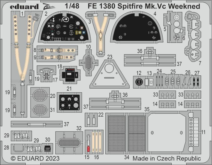 Eduard FE1380 Spitfire Mk. Vc Weekend EDUARD 1/48