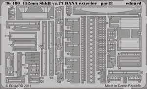 Eduard 36180 152mm ShkH vz.77 DANA exterior 1/35 Hobby Boss – immagine 3