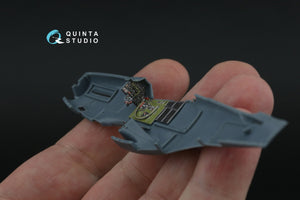 Intérieur imprimé en 3D et coloré sur papier décalcomanie Quinta Studio QD72182 P-51D Mustang Late (Eduard) 1/72  – image 8
