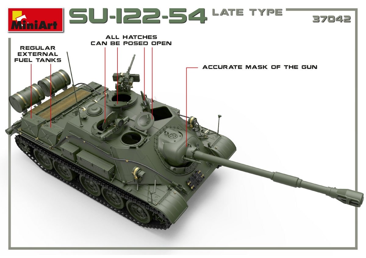 MiniArt 37042 SU-122-54 LATE TYPE 1/35 – imagen 7