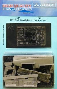 Ensemble de cockpit Aires 4325 TF-104G Starfighter 1/48 Hasegawa