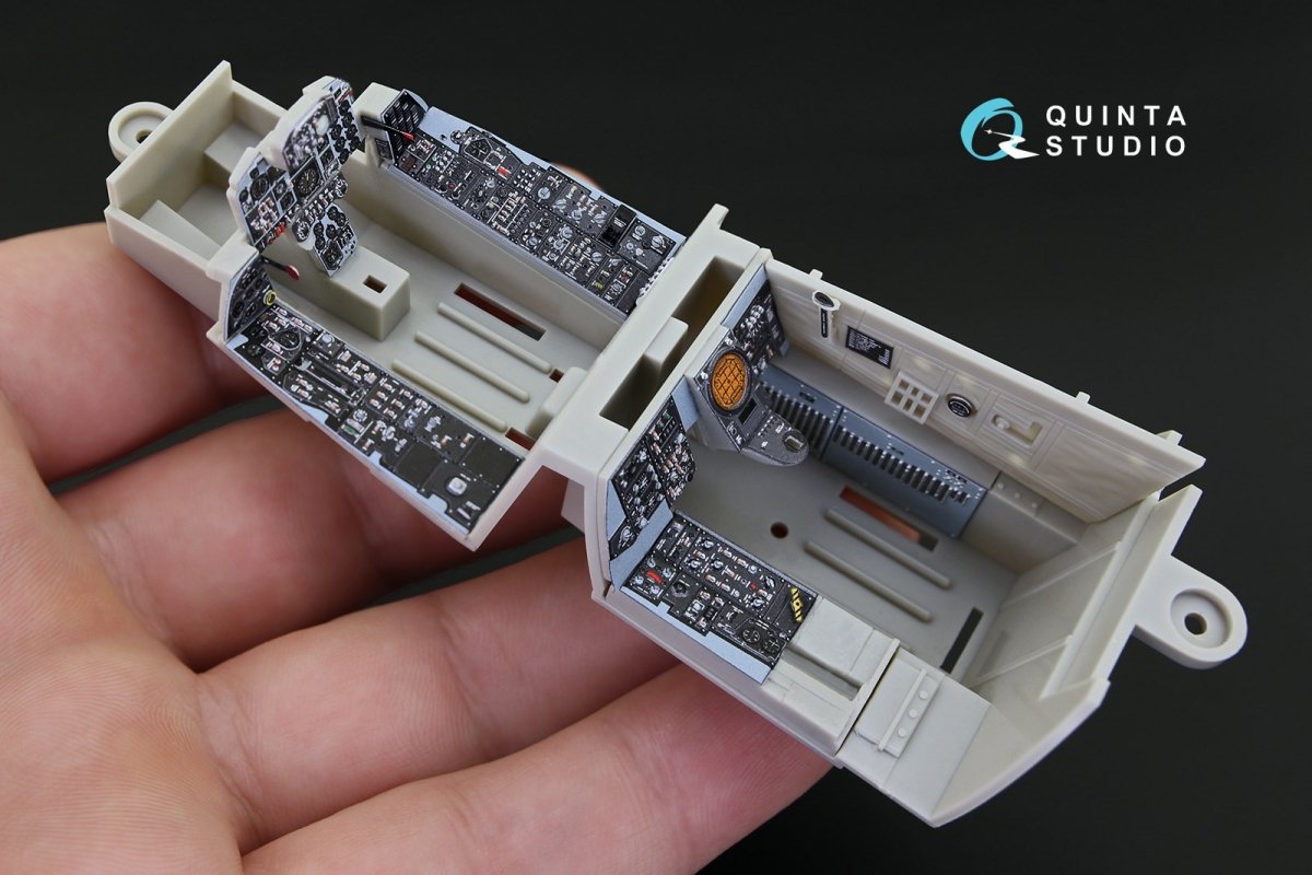 Intérieur imprimé en 3D et coloré sur papier décalcomanie Quinta Studio QD32037 F-4J (pour maquette Tamiya) 1/32 – image 3