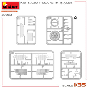 Miniart 37062 K-51 RADIO TRUCK WITH TRAILER 1/35 – Bild 10