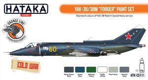 Hataka HTK-CS111 Yak-38/38M &amp;quot;Forger&amp;quot; paint set (6x17ml)