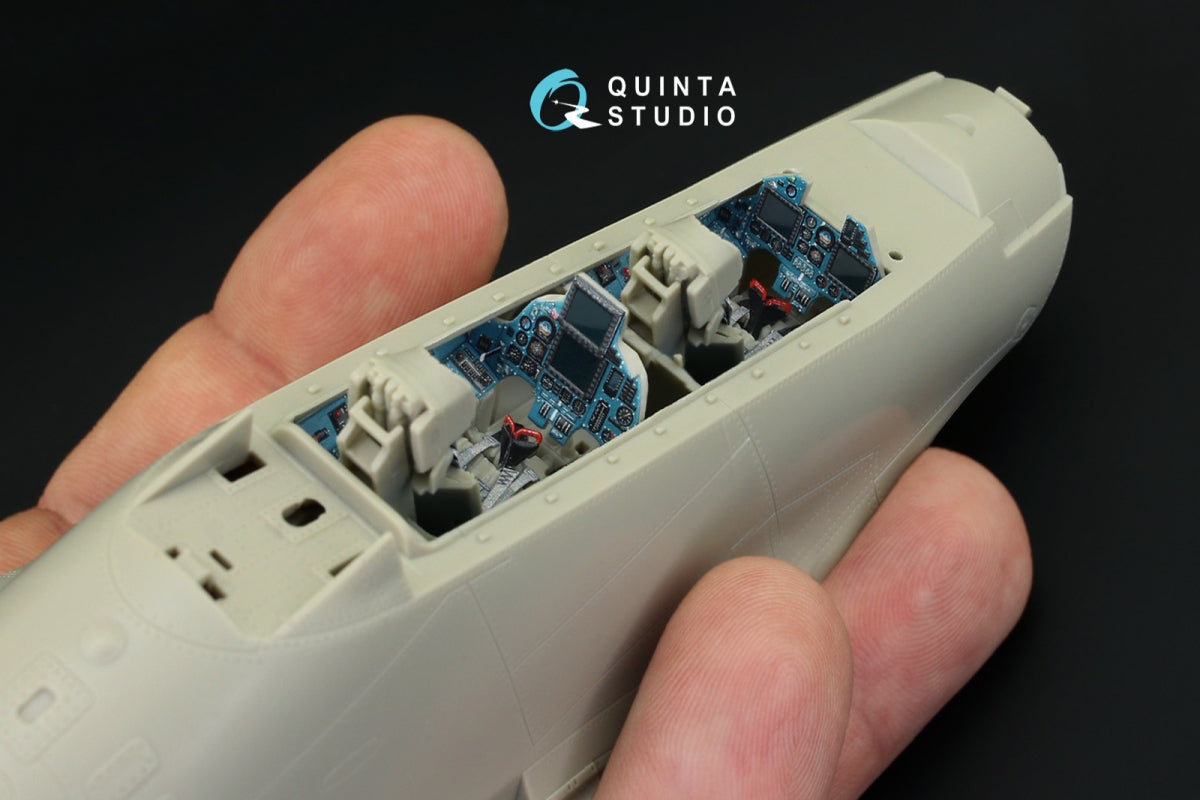 Quinta Studio QD48212 Su-30MKK 3D-Printed &amp;amp; coloured Interior on decal paper (KittyHawk) 1/48 – imagen 10