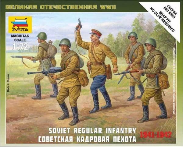 Zvezda 6179 Infanterie régulière soviétique 1941-1942 (1/72)