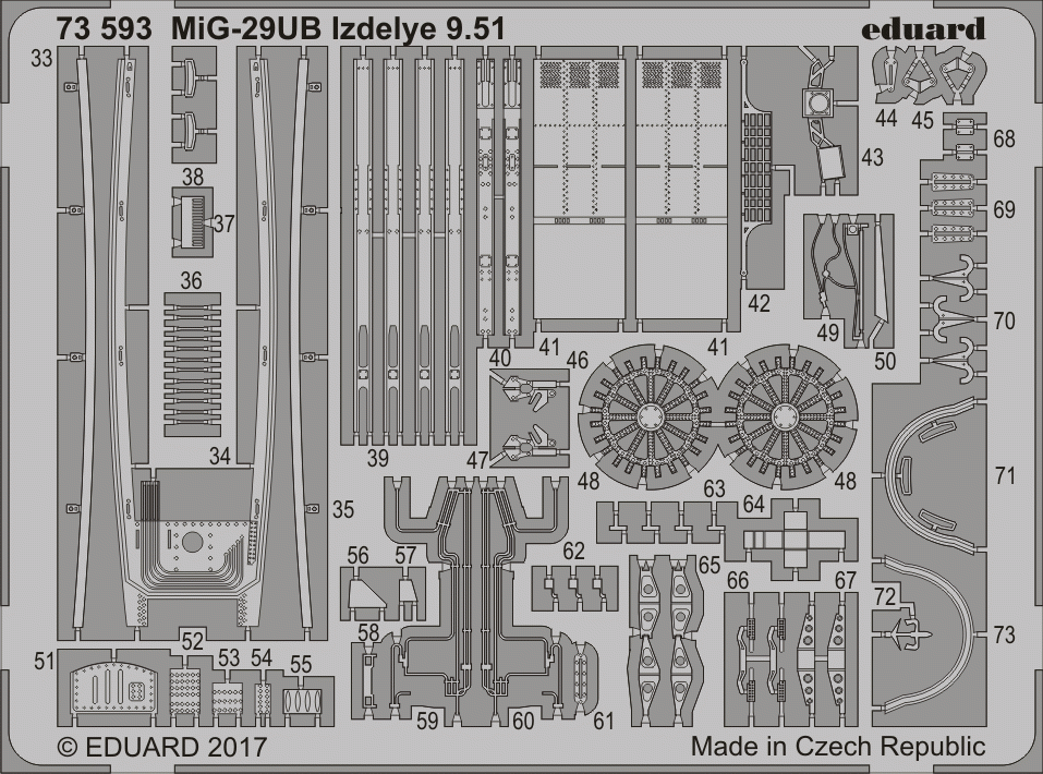 Eduard 73593 MiG-29UB Izdelye 9.51 TROMPETTE 1/72 – image 2