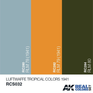 AK Interactive RCS032 LUFTWAFFE TROPICAL COLORS 1941 3x10ml – image 2
