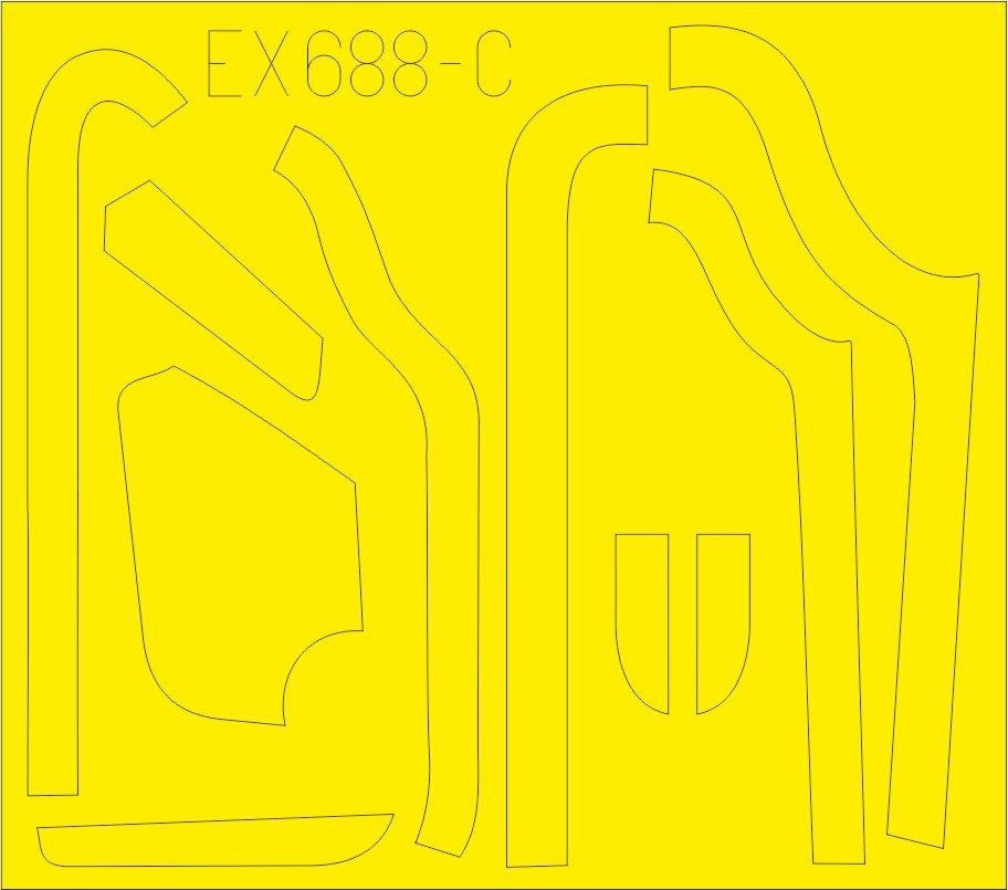 Eduard EX688 B-17G antiglare panels (VE production) 1/48 HKM – immagine 3