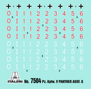 Italeri 7504 PZ. KPFW. V PANTHER AUSF.G 1/72 – image 7