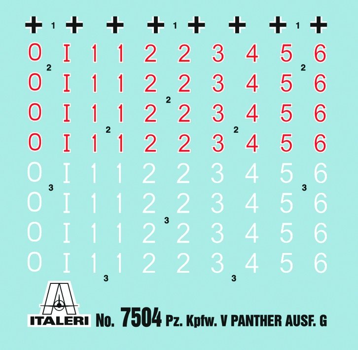 Italeri 7504 PZ. KPFW. V PANTHER AUSF.G 1/72 – image 7
