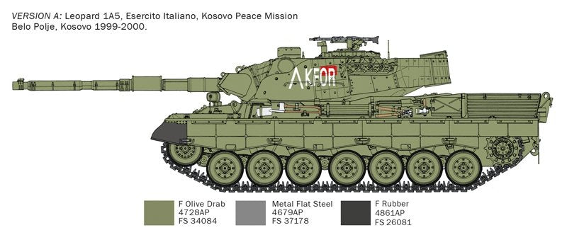 Italeri 6481 LEOPARD 1 A5 1/35 – zdjęcie 3