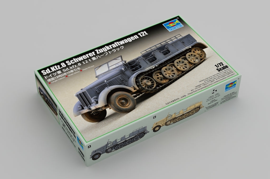 Trumpeter 07403 allemand Sd.Kfz. 8 Schwerer Zugkraftwagen 12t 1/72  – image 2