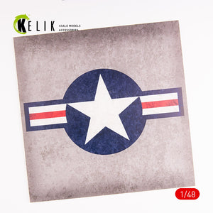 KELIK KS48027 US Roundel - Acrylic 3 mm (240 x 240 mm) (190g) 1/48 – immagine 4