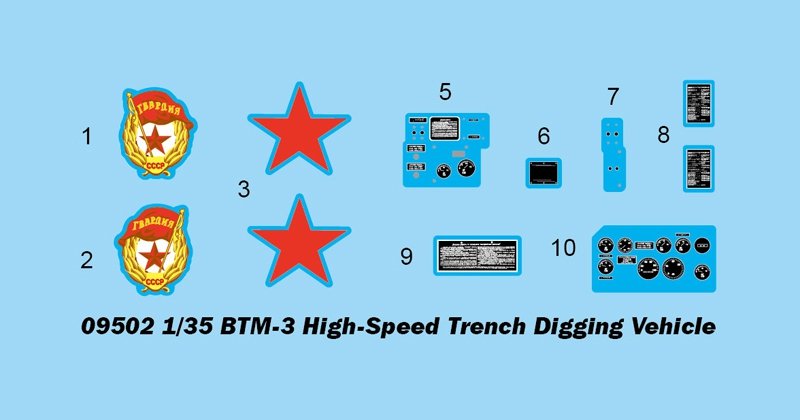 Trumpeter 09502 BTM-3 High-Speed Trench Digging Vehicle 1/35 – zdjęcie 3