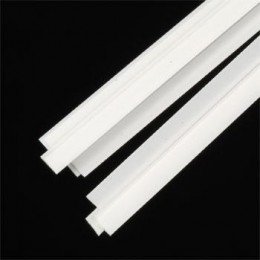 Tige Plastruct 90718 0,3 mm x 4,8 mm - 250 mm (styrène blanc) / 10 pièces.