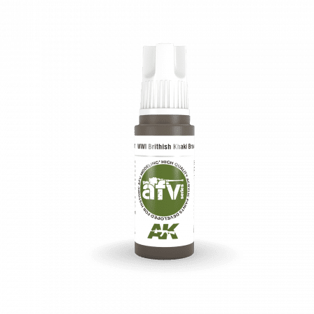 AK Interactive AK11301 WWI British Khaki Brown Base 17ml – immagine 2