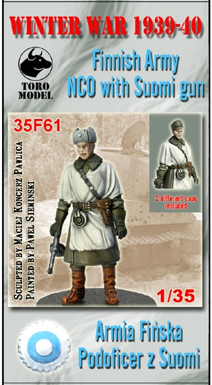 Toro 35F61 Wojna Zimowa 1939-40 - Armia Fińska - Podoficer z pm Suomi 1/35