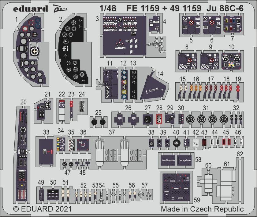 Eduard BIG49283 Ju 88C-6 ICM 1/48 – image 4
